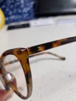 CAT EYE SUNGLASSES CH3393 IN HAVANA ACETATE CLEAR LENSES - Image 7