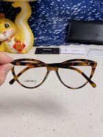 CAT EYE SUNGLASSES CH3393 IN HAVANA ACETATE CLEAR LENSES - Image 5