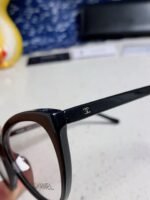 CAT EYE SUNGLASSES CH3393 IN BLACK ACETATE CLEAR LENSES - Image 16