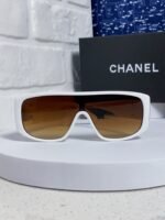 SQUARE SUNGLASSES CH5495 IN WHITE ACETATE BROWN LENSES - Image 16
