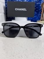 SQUARE SUNGLASSES 632032 IN BLACK ACETATE SILVER METAL - Image 15