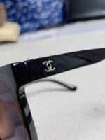 SQUARE SUNGLASSES 3392 IN BLACK ACETATE BLACK LENSES - Image 11