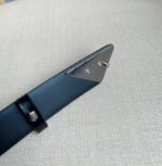 PRADA 25S BELT 33 MM IN BLACK CALFSKIN 551859 - Image 10