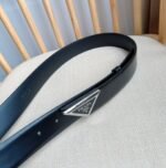 PRADA 25S BELT 33 MM IN BLACK CALFSKIN 551859 - Image 16