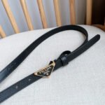 PRADA 25S BELT 15 MM IN BLACK CALFSKIN 598410 - Image 16