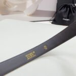 CC 30MM BELT IN BEIGE CREAM EMBROIDERED CALFSKIN METAL HARDWARE - Image 18