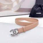 CC 30MM BELT IN DESERT SAND CALFSKIN METAL HARDWARE - Image 12