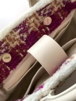CHANEL 25S SHOPPING BAG 34 IN DARK PINK MIX WHITE TWEED - Image 15