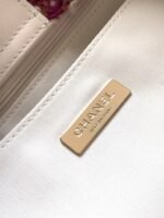 CHANEL 25S SHOPPING BAG 34 IN DARK PINK MIX WHITE TWEED - Image 17