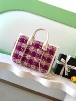 CHANEL 25S SHOPPING BAG 34 IN DARK PINK MIX WHITE TWEED - Image 2