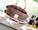 CHANEL 25S SHOPPING BAG 40 IN DARK PINK MIX WHITE TWEED - Image 18