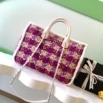 CHANEL 25S SHOPPING BAG 40 IN DARK PINK MIX WHITE TWEED - Image 10