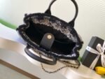 CHANEL 25S SHOPPING BAG 34 IN BLACK MIX GREY TWEED - Image 5