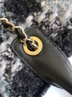 CHANEL 25S SHOPPING BAG 40 IN BLACK MIX GREY TWEED - Image 13