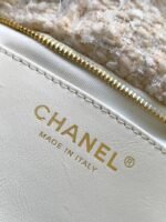 CHANEL 25S BOW BAG 38 IN CREAM WHITE TWEED WITH GOLD HARDWARE - Image 9