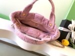 CHANEL 25S BOW BAG 38 IN PINK TWEED WITH GOLD HARDWARE - Image 15