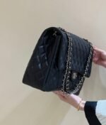 25S CHANEL CLASSIC JUMBO BAG 38 IN BLACK LAMBSKIN - Image 12