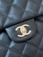 25S CHANEL CLASSIC JUMBO BAG 38 IN BLACK LAMBSKIN - Image 6