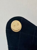 CC 25 HANDBAG 30 IN BLACK SUEDE GOLD HARDWARE - Image 3