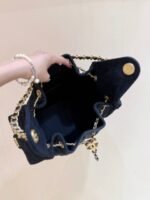 CC 25 HANDBAG 30 IN DARK BLUE DENIM GOLD HARDWARE - Image 14