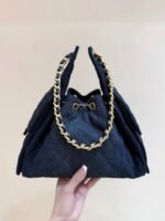 CC 25 HANDBAG 30 IN DARK BLUE DENIM GOLD HARDWARE - Image 15