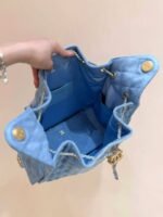 CC 25 HANDBAG 40 IN BLUE DENIM GOLD HARDWARE - Image 20