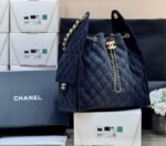 CC 25 HANDBAG 40 IN BLACK DENIM GOLD HARDWARE - Image 12