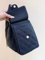 CC 25 HANDBAG 40 IN DARK BLUE DENIM GOLD HARDWARE - Image 15