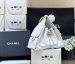 CC 25 HANDBAG IN WHITE 30 GRAINED CALFSKIN GOLD HARDWARE - Image 4