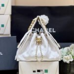 CC 25 HANDBAG IN WHITE 30 GRAINED CALFSKIN GOLD HARDWARE - Image 2