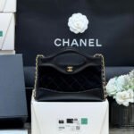 25S CHANEL MINI SHOPPING BAG 20 IN BLACK SUEDE CALFSKIN - Image 16