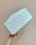 CHANEL 25S HANDBAG IN PALE CYAN 30 CALFSKIN GOLD HARDWARE - Image 9