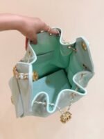 CHANEL 25S HANDBAG IN PALE CYAN 40 GRAINED CALFSKIN GOLD HARDWARE - Image 5