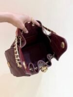 CHANEL 25S HANDBAG IN ROSSO ANCORA RED 30 GRAINED CALFSKIN GOLD HARDWARE - Image 14