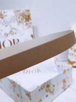 DIOR 25S BELT 20 MM IN LIGHT BEIGE BROWN CALFSKIN 572903 - Image 3