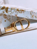 DIOR 25S BELT 20 MM IN LIGHT BEIGE BROWN CALFSKIN 572903 - Image 5