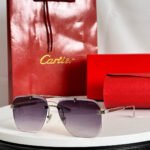 SANTOS SQUARE FRAME SUNGLASSES 524492 IN METAL AND WOODEN - Image 2