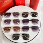 SANTOS SQUARE FRAME SUNGLASSES 524492 IN METAL AND WOODEN - Image 18